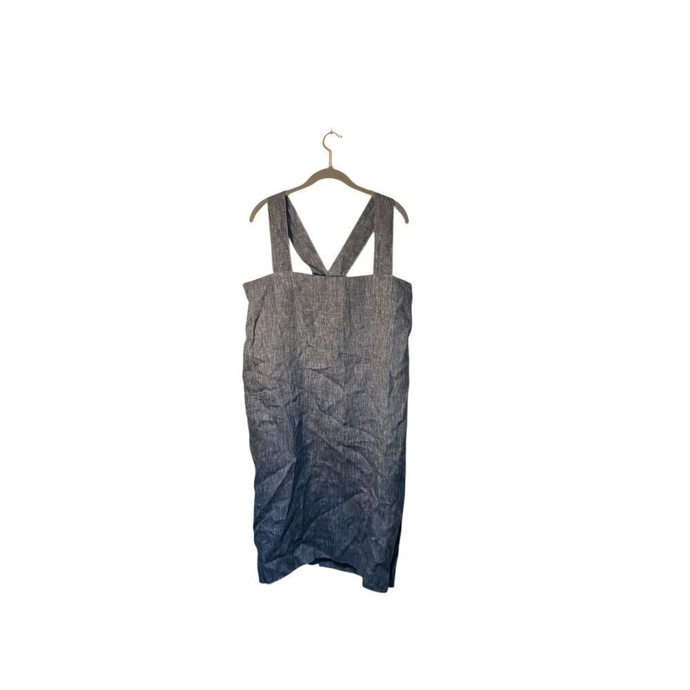 Fog unisex linen square cross back, natural fiber, apron, cook gardening